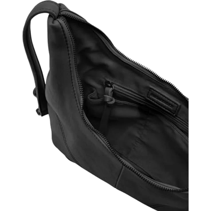 FredsBruder Take A Smile Umhängetasche, 100% Leder, schwarz, 33 cm x 7 cm x 19 cm – Bild 3