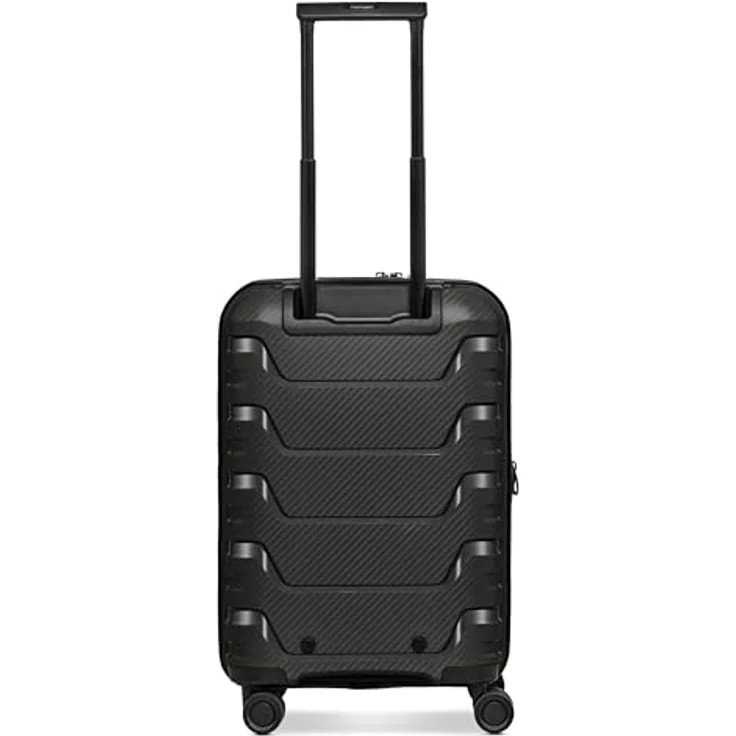 SMARTBOX Hartschalen Kabinen-Koffer | Kleiner Trolley 37 x 23 x 55 cm | von 42 auf 48 Liter erweiterbar | aus Polypropylen | 4 Doppelrollen & TSA-Schloss | 2,9 kg (Edition 01) – Bild 3
