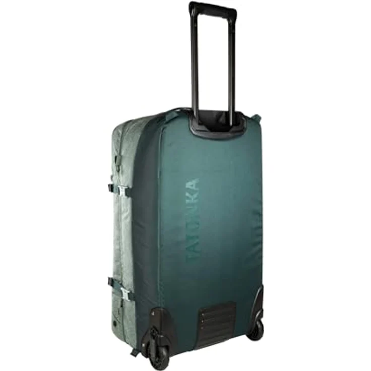 Tatonka Travel Roller 90, Koffer mit 90 l Volumen, grün, zwei Rollen, kompressionsriemen, innovativer Raumteiler, Tragegriff – Bild 2