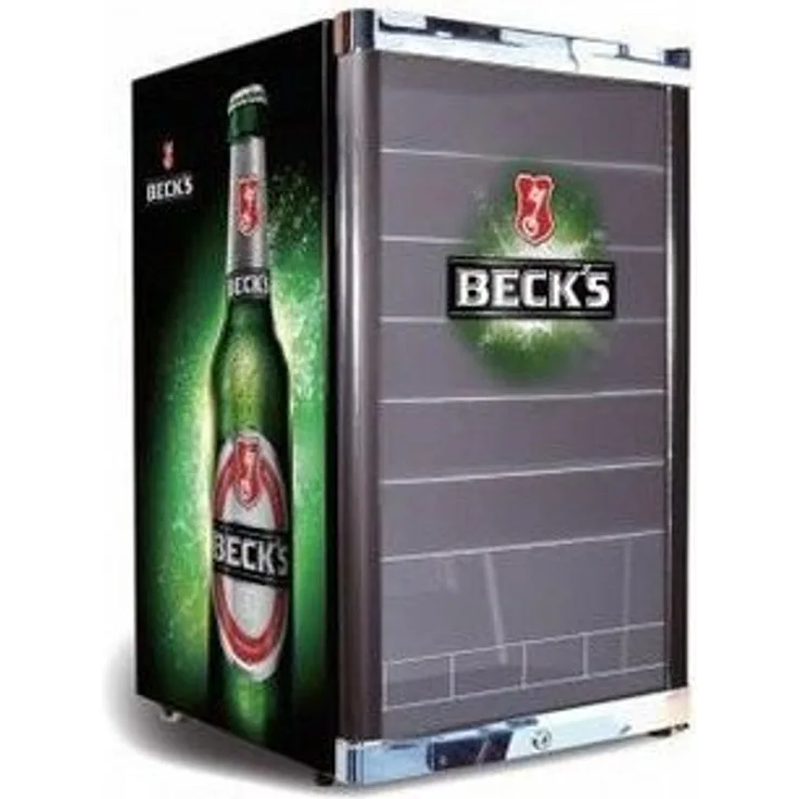CUBES Getränkekühlschrank Cubes HC 241 E, HIGHCUBE BECK´S, Energieeffizienzklasse: E, 115 l, eingebrannter Lack, blau