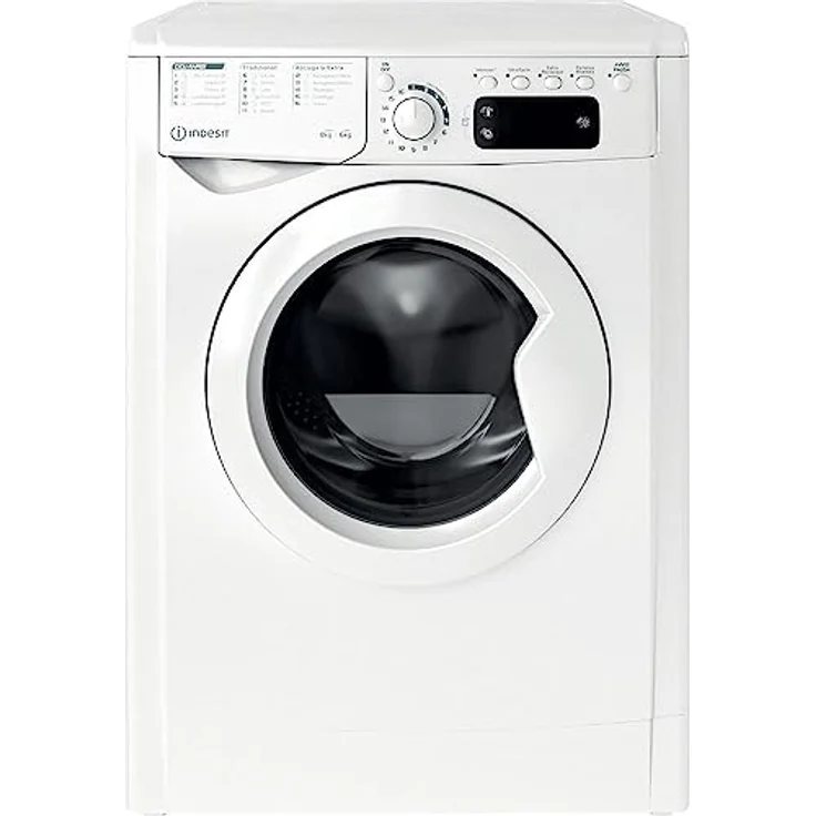 Indesit EWDE 861483 W IT N, Waschtrockner, Freistehend, Frontlader, 8 kg Waschkapazität, 6 kg Trockenkapazität, Weiß, mit Schnellprogrammen – Bild 2