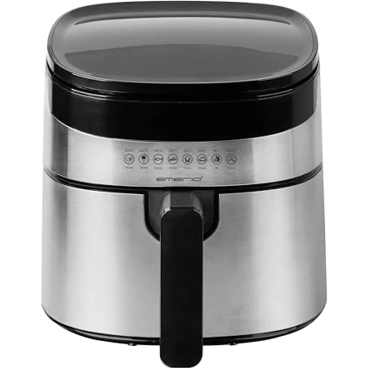 Emerio 4.5 Liter große digitale Heißluftfritteuse TOP AirFryer Frittieren ohne zusätzliches Öl 8 Automatik Programme Edelstahl INOX BPA frei schnelle Aufheizung easy to clean 1300W AF-129084 – Bild 2