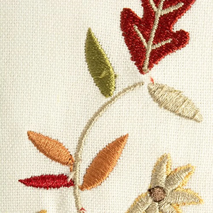 DII 100% Cotton Cloth Napkins Fall Leaves with Border, Set, 6 Piece – Bild 4