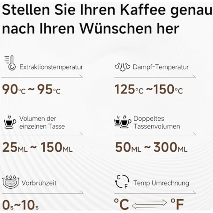 HIBREW H10A Programmierbare Espressomaschine, 19-Bar-Extraktionsdruck, gebürsteter Edelstahl, einstellbare Temperatur und Tassenvolumen, Dampfrohr für Milchaufschäumer – Bild 2