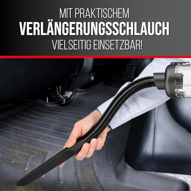 HEYNER VacuBooster Pro, Handstaubsauger mit 120W und 16.000 Pa, bürstenlos, beutellos, inkl. HEPA-Filter, in Schwarz – Bild 7