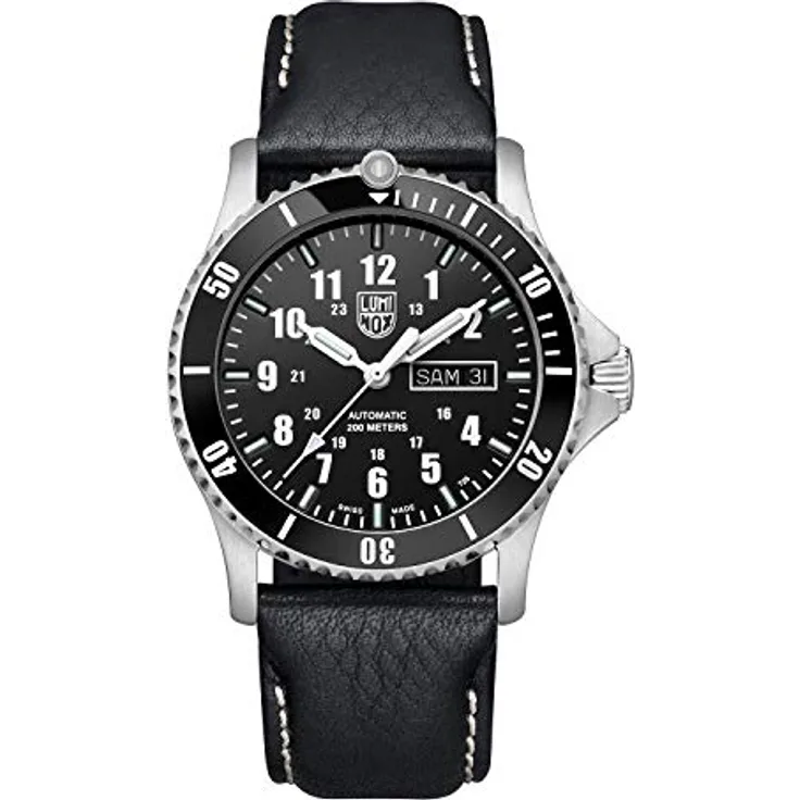 Luminox Automatic Sport Timer XS.0921 Mens Watch 42mm - Black/Silver Day/Date Function 200m Water Resistant Sapphire Glass