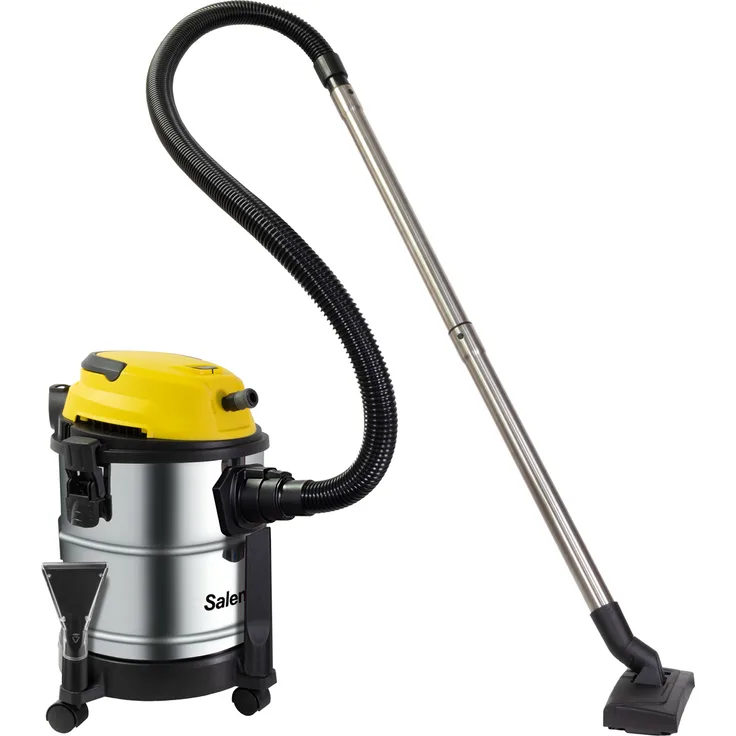 Salente Combo 4in1 Nass- und Trockensauger mit 1400 Watt Saugkraft, 20L Edelstahlbehälter, waschbarem HEPA-Filter, Teppichreiniger und Bläser