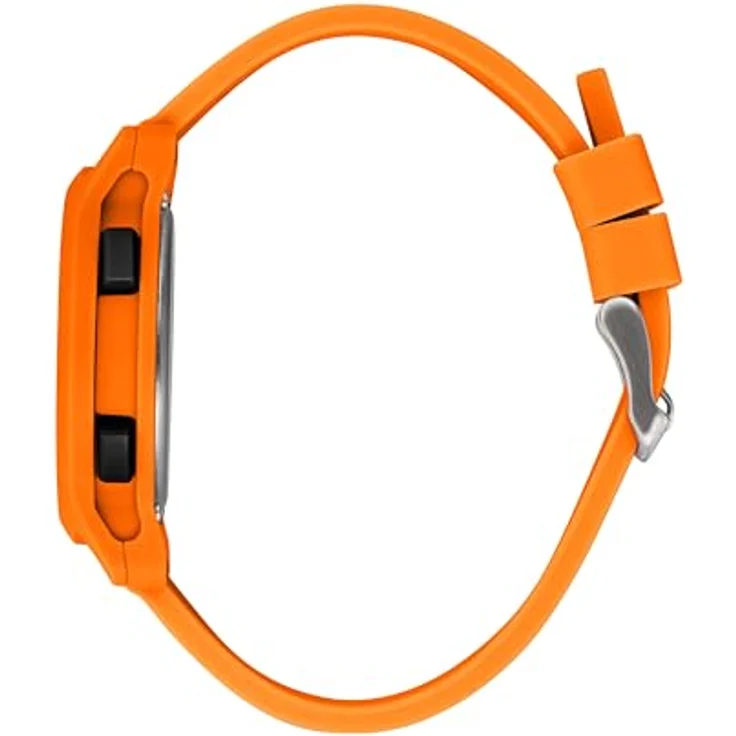 Sector No Limits EX-27 Herrenuhr, Digital, 43 mm, orangefarbenes Silikonarmband, wasserdicht bis 10 ATM – Bild 2