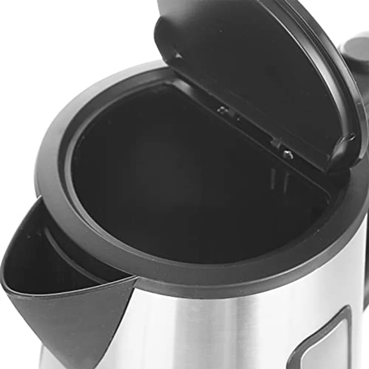 EMERIO WK-122829 Wasserkocher, 2220W, Wasserstandsanzeige, 1,7L, schnurlos, silber, schwarz – Bild 4