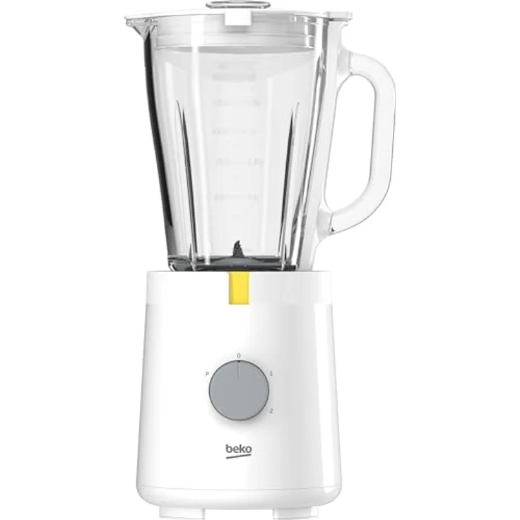 BEKO Standmixer, Leistung 600 Watt, 1,75 l Glasschüssel, 4 Edelstahlklingen, weiß – Bild 1