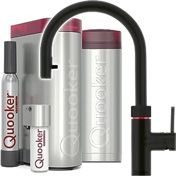 Quooker PRO3 & CUBE | Flex BLK (Schwarz) inkl. Cube-Filter