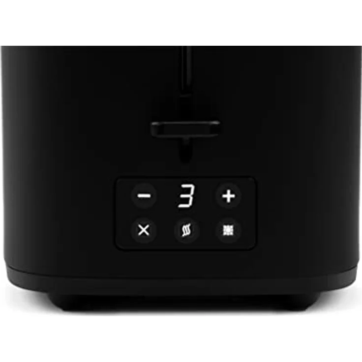 Linsar - Toaster - Zwei-Scheiben-Toaster - Mit Touchdisplay, 6 Bräunungsstufen, Herausnehmbarer Krümelschublade, Integriertem Brötchenaufsatz und Abschaltautomatik - 980 Watt - (Schwarz) – Bild 4