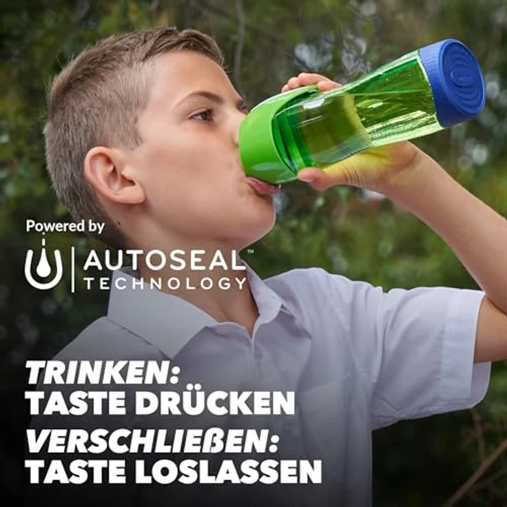 Contigo Trinkflasche Swish Autoseal große BPA-freie Kunststoff Wasserflasche, auslaufsicher, für Sport, Fahrrad, Joggen, Wandern, 500 ml, Citron – Bild 4