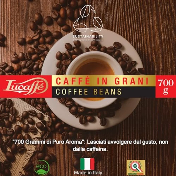 Lucaffé Decaffeinato Espressobohnen 700g – Bild 7
