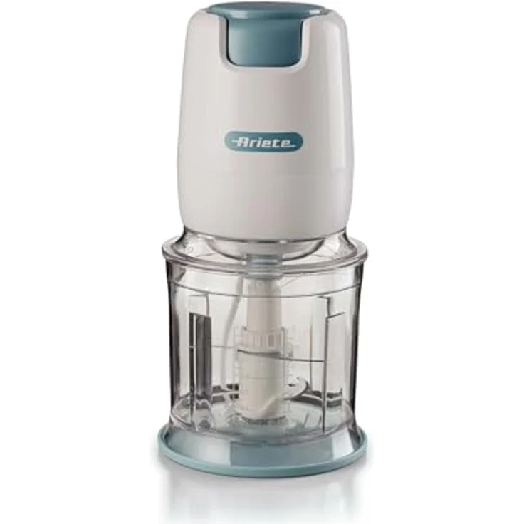 Ariete 0437/01, Universalzerkleinerer mit 0,7 L Schüsselkapazität, 400 Watt Leistung, Edelstahlmesser, blau – Bild 3