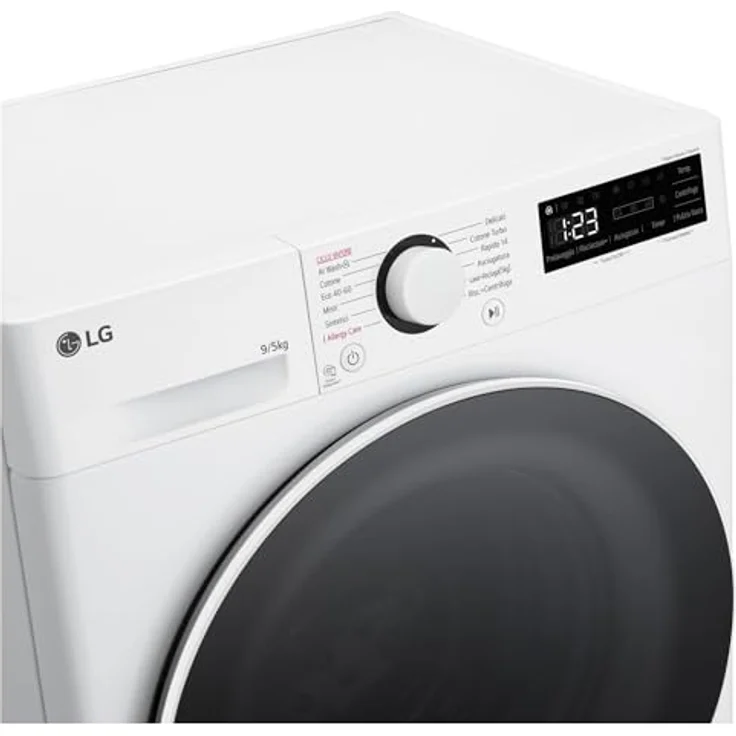 LG D2R5S09TSWW Waschtrockner Frontlader, 9 kg Waschen, 5 kg Trocknen, AI DD-Technologie, TurboWash 360, Weiß, E – Bild 4