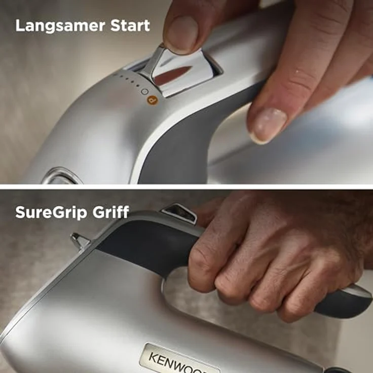 Kenwood Chefette HMP 54.000SI Handmixer, 650W, inkl. 3,5L Rührschüssel, Puls-Funktion, silber – Bild 6
