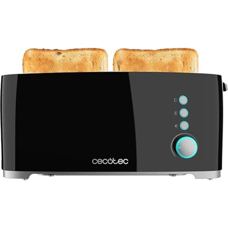 Cecotec Toaster Toast&Taste Extra B, 1000W, Doppel-Langschlitz für 2 Toaste, XL-Schlitz, Automatische Abschaltung, Pop-up-Funktion, Selbstzentrierung, Krümelablage – Bild 3