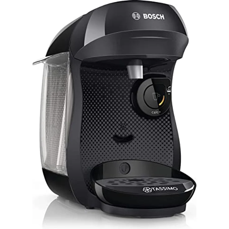 Bosch Tassimo Happy Kapselmaschine TAS1002N Kaffeemaschine by Bosch, über 70 Getränke, vollautomatisch, geeignet für alle Tassen, platzsparend, 1400 W, schwarz/anthrazit – Bild 1