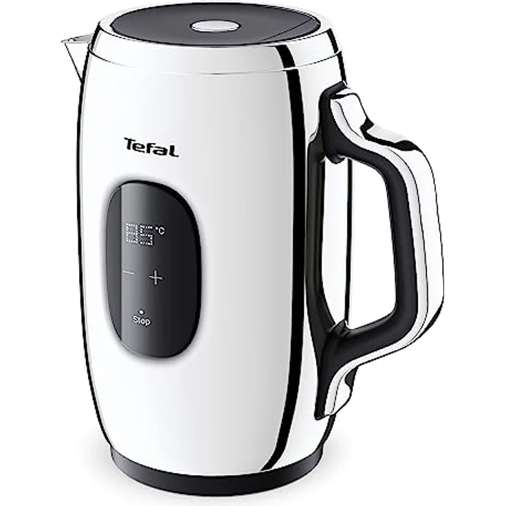 Tefal KI883D Majestuo Wasserkocher | intuitives Bedienpanel | 9 Temperaturen | doppellagiges Design | Warmhaltefunktion | herausnehmbarer Anti-Kalk-Filter | Wasserstandsanzeige | Edelstahl