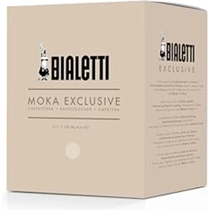 BIALETTI Espressokocher Bialetti MOKA EXCLUSIVE CREAM, Aluminium 3 Tassen, cremefarben, für Elektro-, Gas-, Glaskeramik- und Induktionsküchen – Bild 3