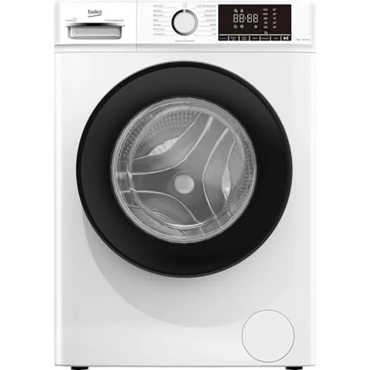 Beko BM3WFOE741PSA Waschvollautomat, 7 kg, 1400 U/min, AddXtra, SteamCure, Coldwash, freistehend, Weiß
