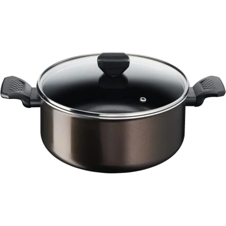Tefal Easy Cook & Clean Kochtopf, 24 cm (4,7 l) + Deckel, für alle Herdarten außer Induktion B5544602