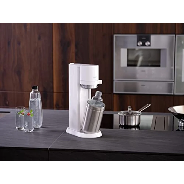 SodaStream Wassersprudler Duo White Megapack mit 4 Flaschen und 1 Zylinder, Weiß, 2270181 – Bild 4