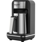 Elektronik SCHÄFER Mokkamaschine Kaffeekocher 250 ml – 400W, Edelstahlheizplatte und Überlaufschutz