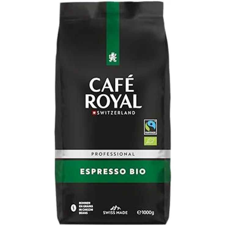 Café Royal Espresso Bio Fairtrade Max Havelaar Professional Line Bohnenkaffee, 1er Pack (1 x 1 kg) – Bild 2