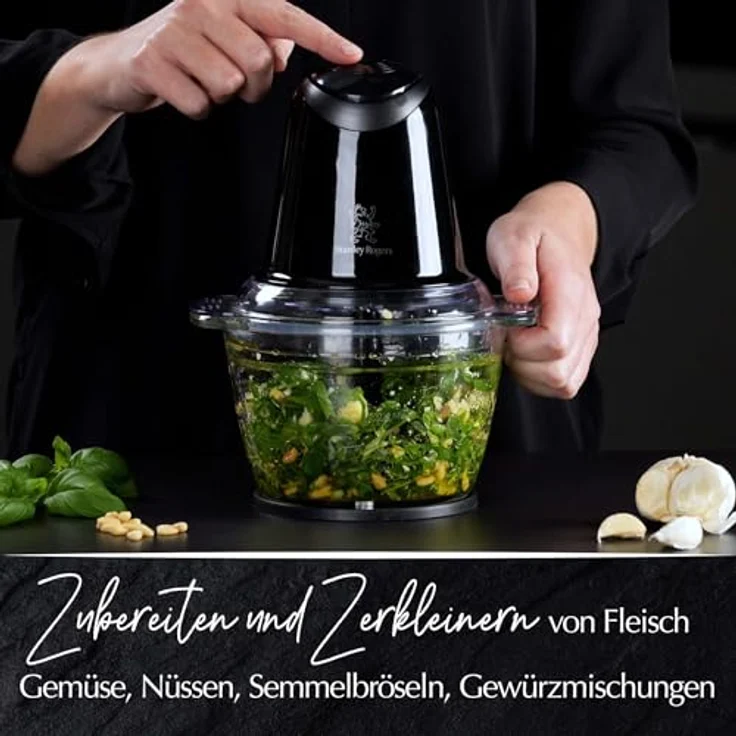 Stanley Rogers Standmixer und Smoothie Maker, 500W, 1L Glasbehälter, 4-Klingen-System in Schwarz, inkl. Mixaufsatz für Smoothies, Suppen und mehr – Bild 4