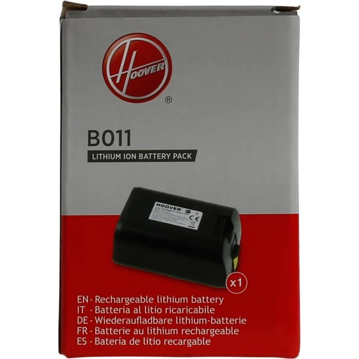 Hoover B011, Lithium-Ersatzakku für Stabstaubsauger, 21,6 Volt, 2,5 Ah, Schwarz