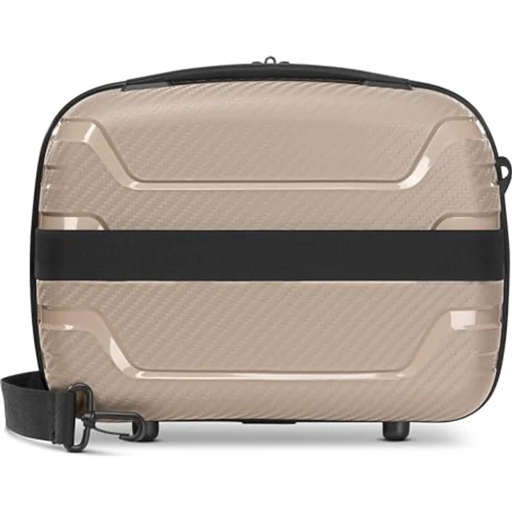 SMARTBOX Hartschalen Handgepäck Kosmetik-Koffer | 34 x 17 x 27 cm aus leichtem Polypropylen (Edition 01) in Blau – Bild 2