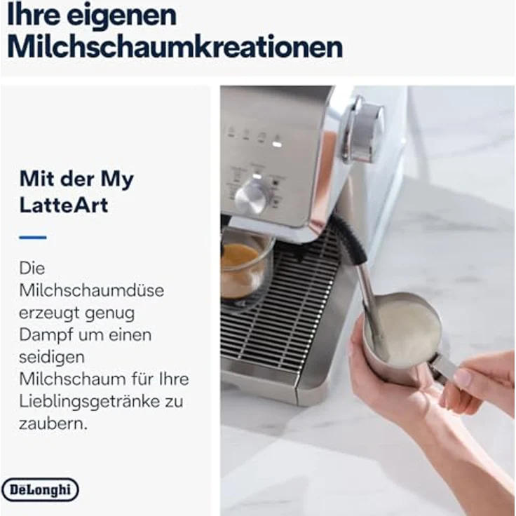 De'Longhi® Pinguino Siebträgermaschine DeLonghi EC9555.M La Specialista Opera Siebträger, Barista Feeling für Zuhause, Dynamic Preinfusion Technology – Bild 6