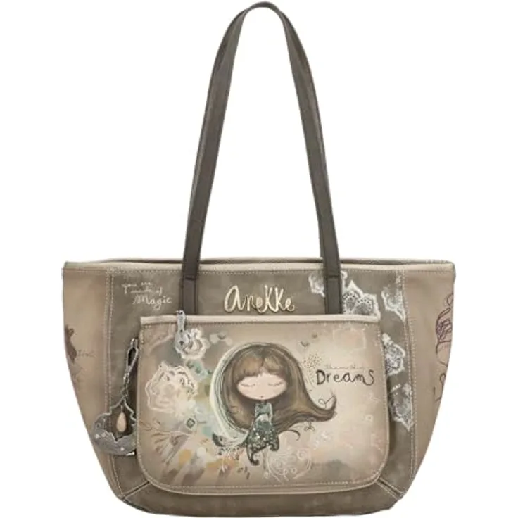 Anekke Real Shopper Tasche, 41 cm x 16 cm x 25 cm, mehrfarbig, 100% Polyurethan