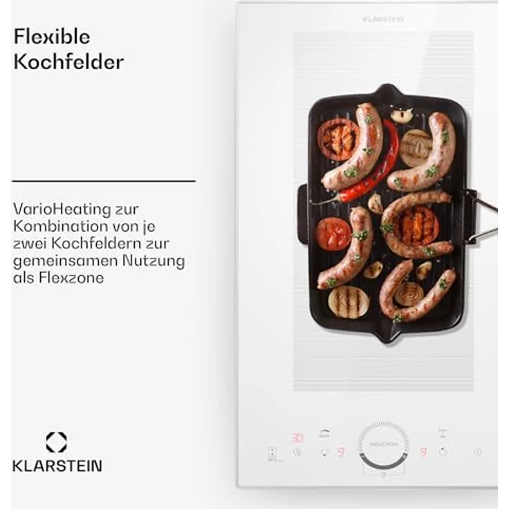 Klarstein Induktionskochfeld 2 Platten, 3500 Watt, Touch-Bedienfeld & Timer – Bild 4