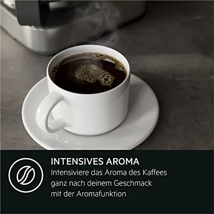 AEG Kaffeemaschine CM5-1-6ST Deli 5 / 1,5 l / programmierbarer Timer / Warmhaltefunktion / Sicherheitsabschaltung / Wasserstandsanzeige / Ideale Mengendosierung / Anti-Tropf-Funktion / Edelstahl – Bild 5