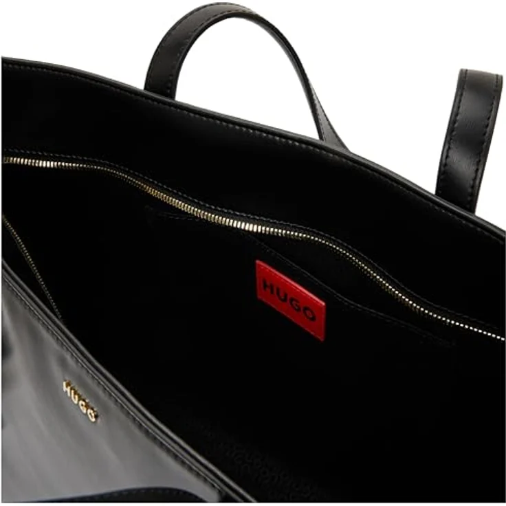 Hugo Syndra Shopper Tasche, 37 cm, schwarz, 100% Polyester, ideal für Einkäufe – Bild 3