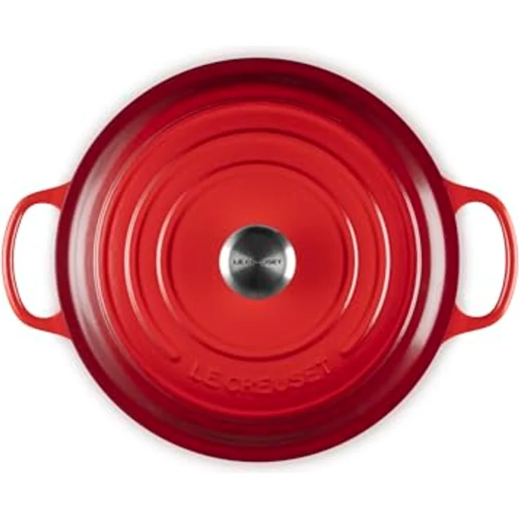 Le Creuset Signature Gourmet-Bräter rund Ø 30 cm Kirschrot – Bild 4