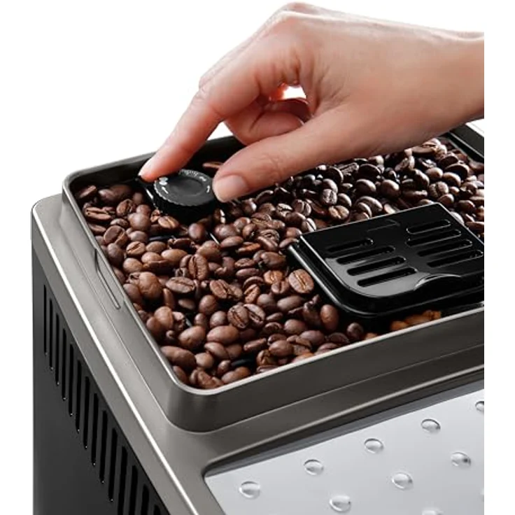 De'Longhi Magnifica S Smart ECAM250.33.TB, Kompakter Bean-to-Cup Kaffeevollautomat mit Milchaufschäumer, 4 One-Touch Rezepte, Titan Schwarz – Bild 4