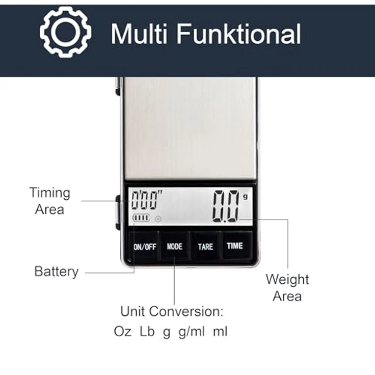 JoeFrex Digital Espresso Waage mit Timer – Bild 3
