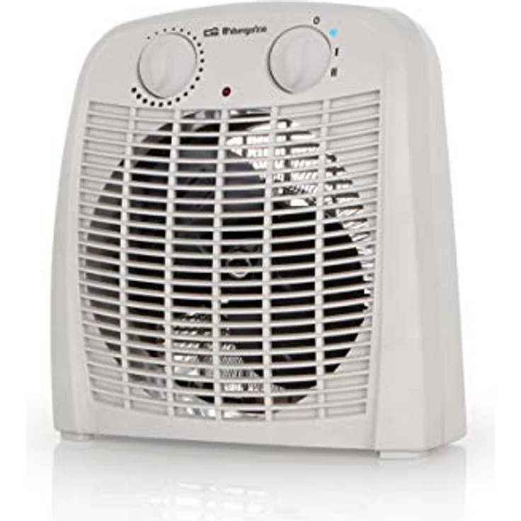 Orbegozo FH 7000 Bad-Heizung, 2000 W Leistung mit zwei Hitzestufen und Ventilatorfunktion für kalte Luft, kompaktes Design mit Tragegriff – Bild 1