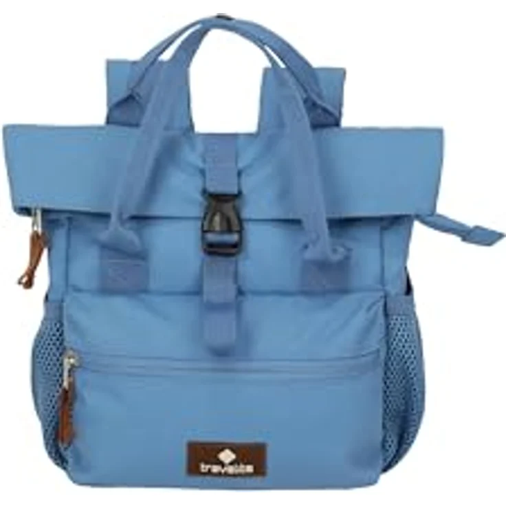 Travelite Basics City Rucksack, 27 cm, blau, 100% Polyester, kompakte Größe (20 cm x 10 cm) – Bild 2