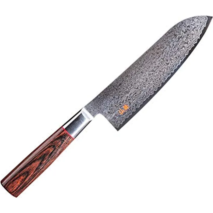 Suncraft Senzo Classic ID-04 Santokumesser 16,7 cm, VG10 67 Lagen, 61 HRC