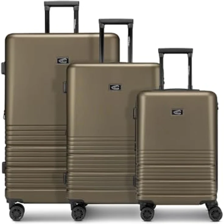 camel active Hanoi 4 Rollen Kofferset 3-teilig, mit Dehnfalte, oliv, 100% ABS, 47 cm x 30 cm x 78 cm – Bild 2