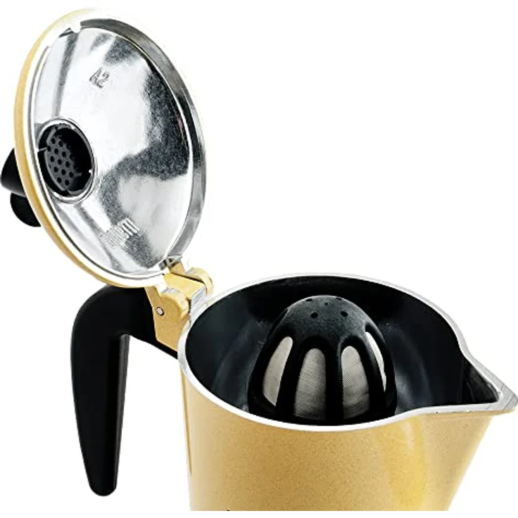 Bialetti 0002328 Malzkaffees Espressokocher, Aluminium, Alu, 8 cm – Bild 3