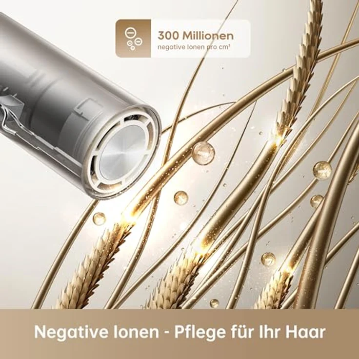 Dreame Pocket Hochgeschwindigkeits-Haartrockner, 3 Klappbare Formen, 300g, 110.000U/min Motor, 300 Millionen negative Ionen pro cm³, 57 °C konstante Temperatur, 40-Sekunden-Trocknung, Gray – Bild 5