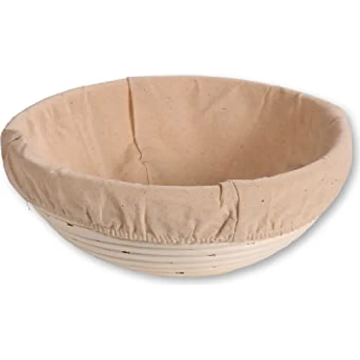 KESPER | Gärkörbchen, Material: Rattan, Textilfutter (abnehmbar), Maße: Ø 22 x 8 cm, Farbe: Natur | 19630