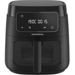 Grundig FRY 7320 Heißluftfritteuse, 7,6 l Kapazität, 1750 W, Touch-Display, großes Sichtfenster, Temperatur- und Zeiteinstellung, Antihaftbeschichtung, spülmaschinengeeigneter Korb, Schwarz