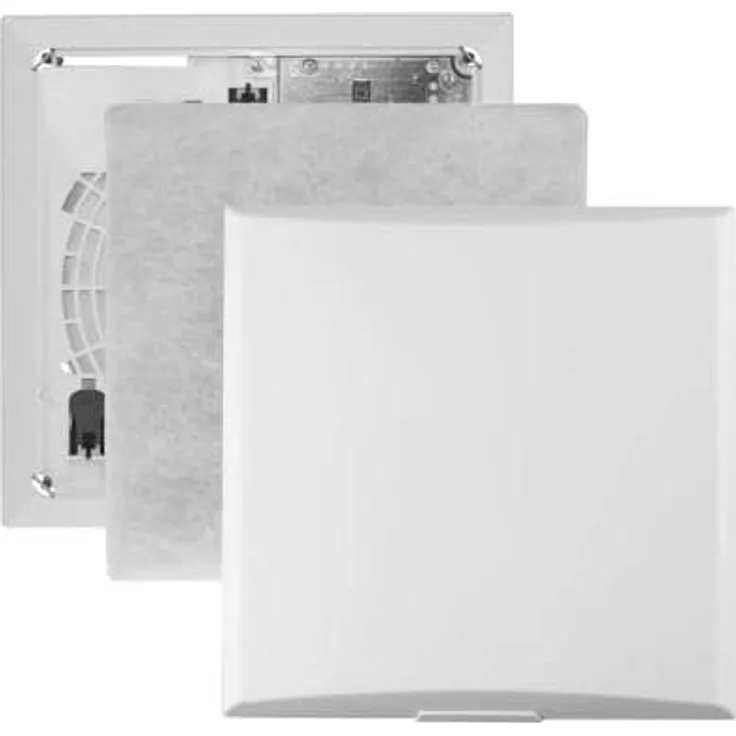 Limot Belüftungsventilator compact 60+C-NR (800), weiß, energiesparender Kondensatormotor, Filterklasse ISO Coarse >45%